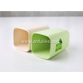 Square Bamboo Fiber Plastic Travel Toothbrush Cup